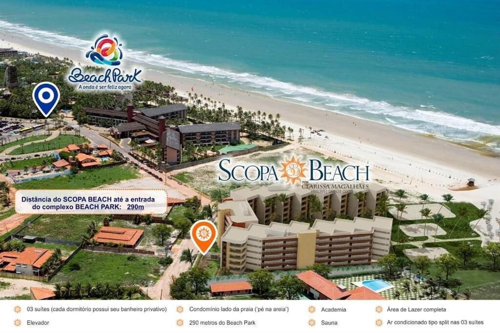 Apartamento no Scopa Beach em Porto das Dunas por Carpediem Aquiraz Exterior foto